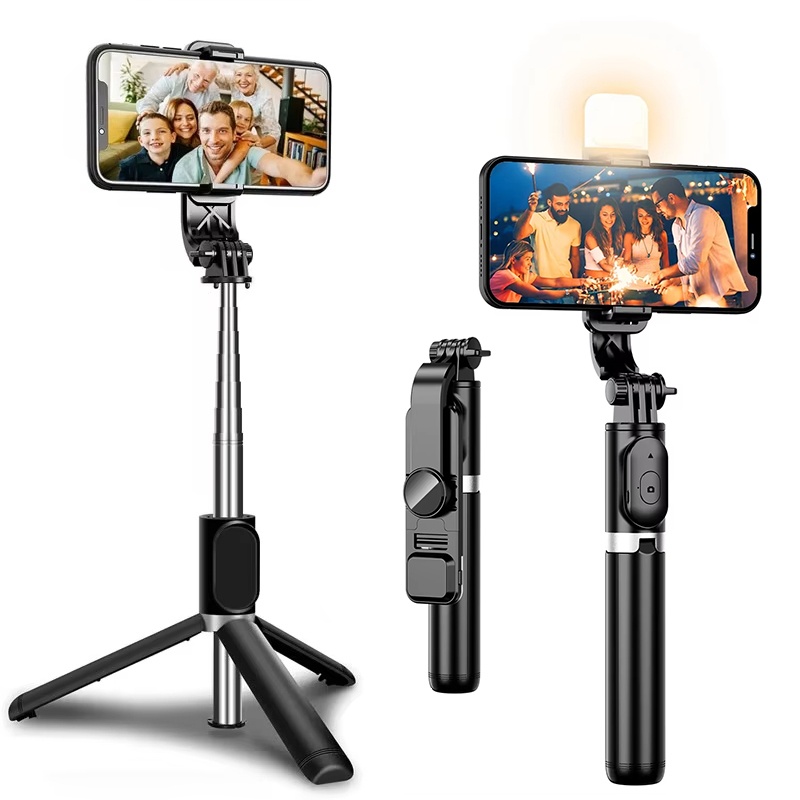 Auto Tracking Tripod - Беспроводной Bluetooth-штатив-монопод 3-в-1 с подсветкой и