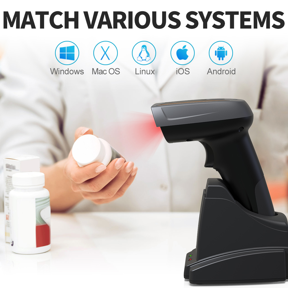 Barcode Scanner Wireless - GTCODESTAR X-1801B Qr 1D 2D штрих-код