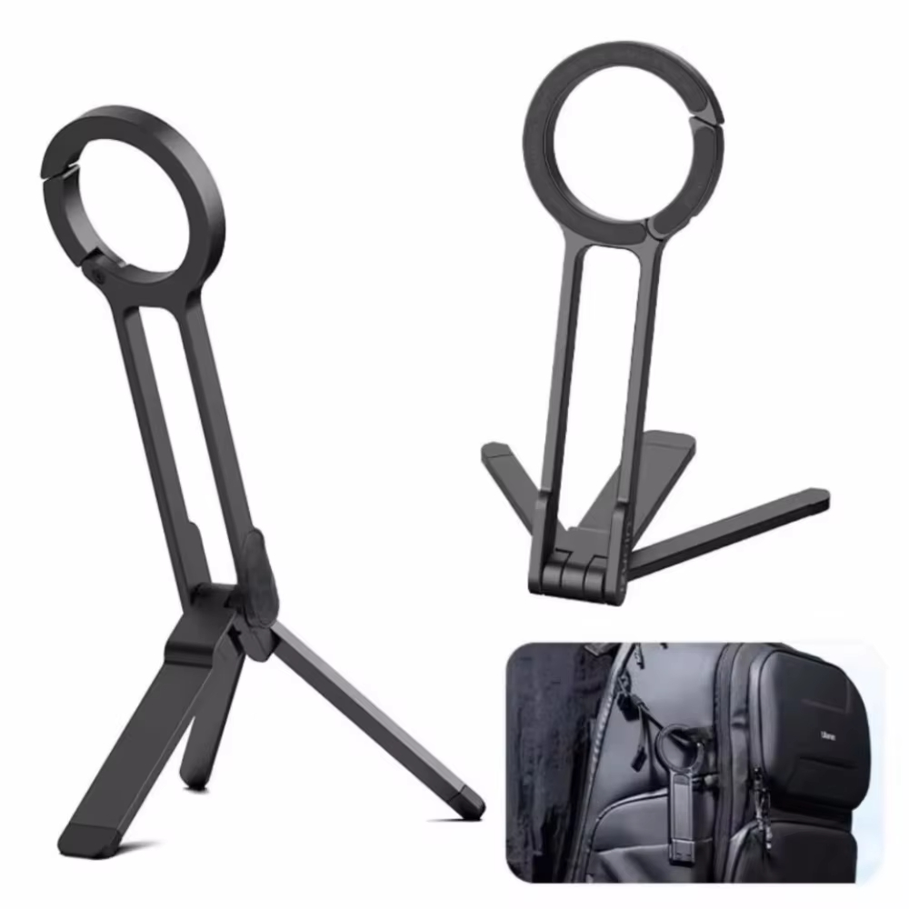 Auto Tracking Tripod - Складной штатив для телефона с креплением-карабином
