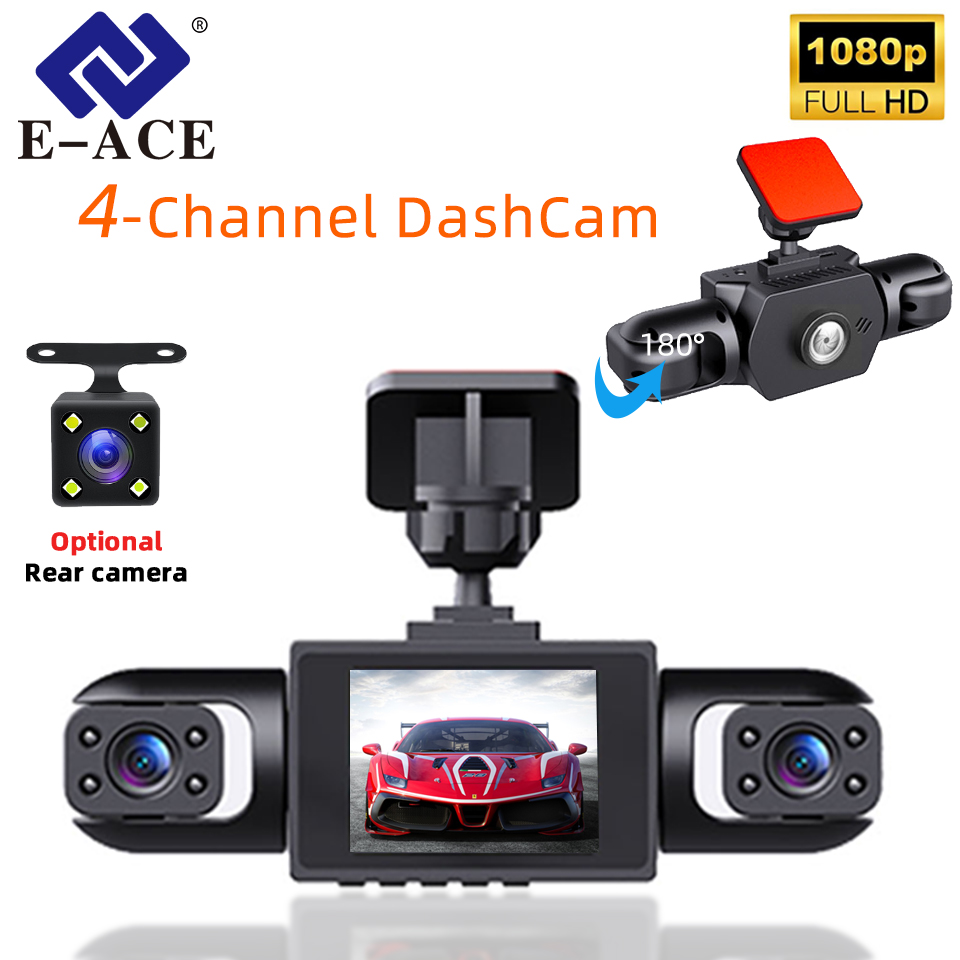 Panoramic Dash Cam 360 - E-ACE 360 ° Автомобильный видеорегистратор 1080P