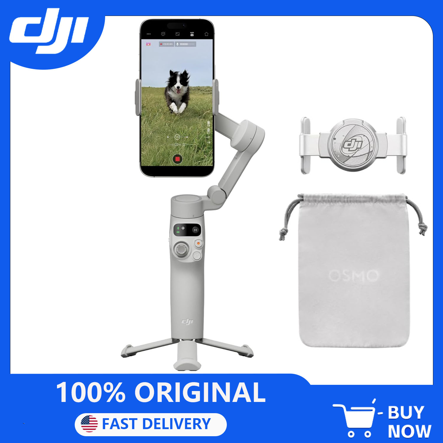 Auto Tracking Tripod - Стабилизатор DJI Osmo Mobile 7 для