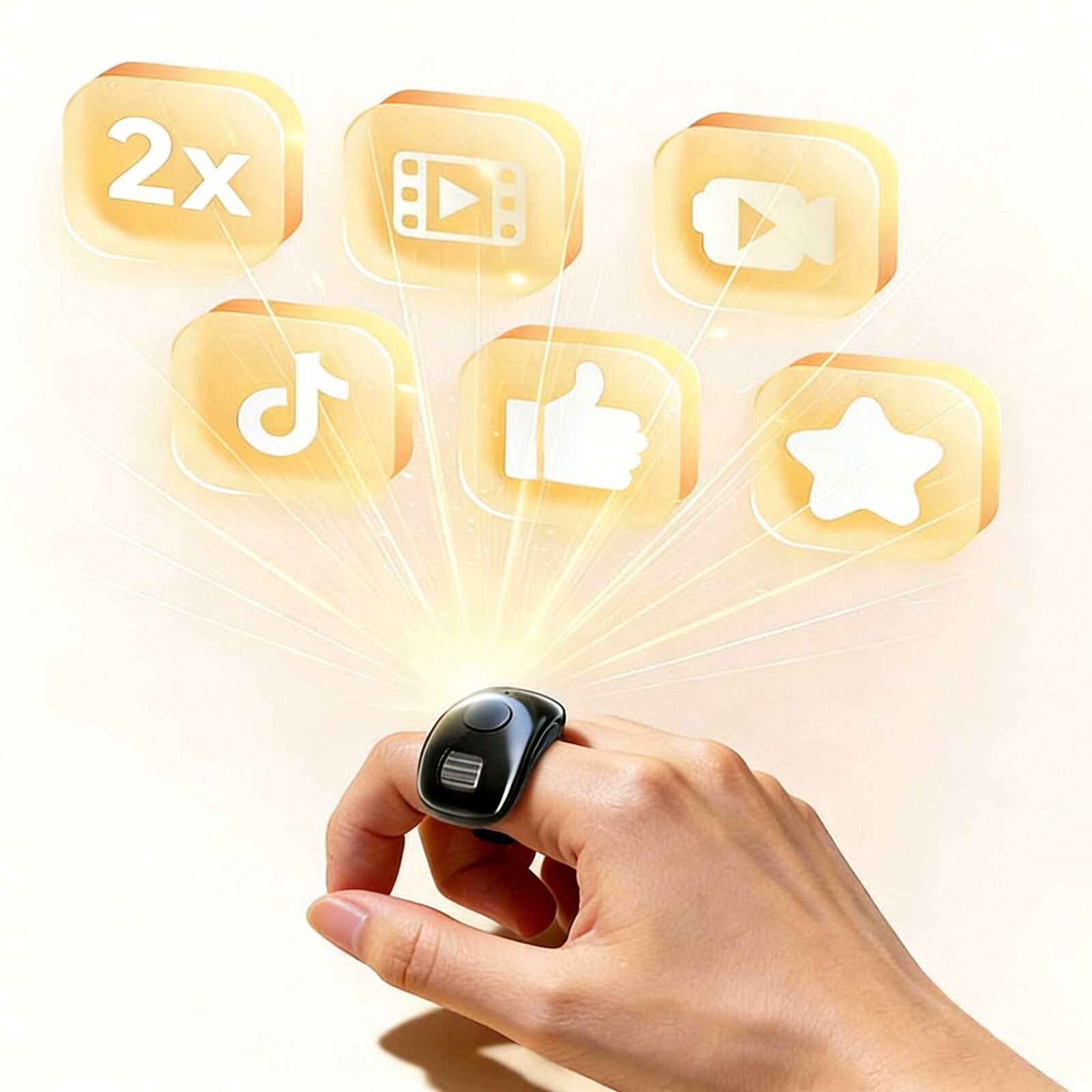 Electronics And Gadgets G - Миниатюрная Bluetooth-мышь-кольцо для управления смартфоном: перелистывание