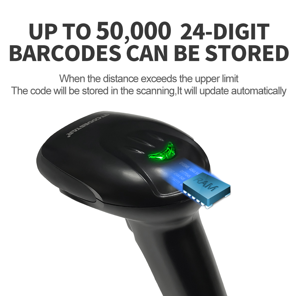 GTCODESTAR QR беспроводной 1D  – обзор и цена Barcode Scanner Wireless