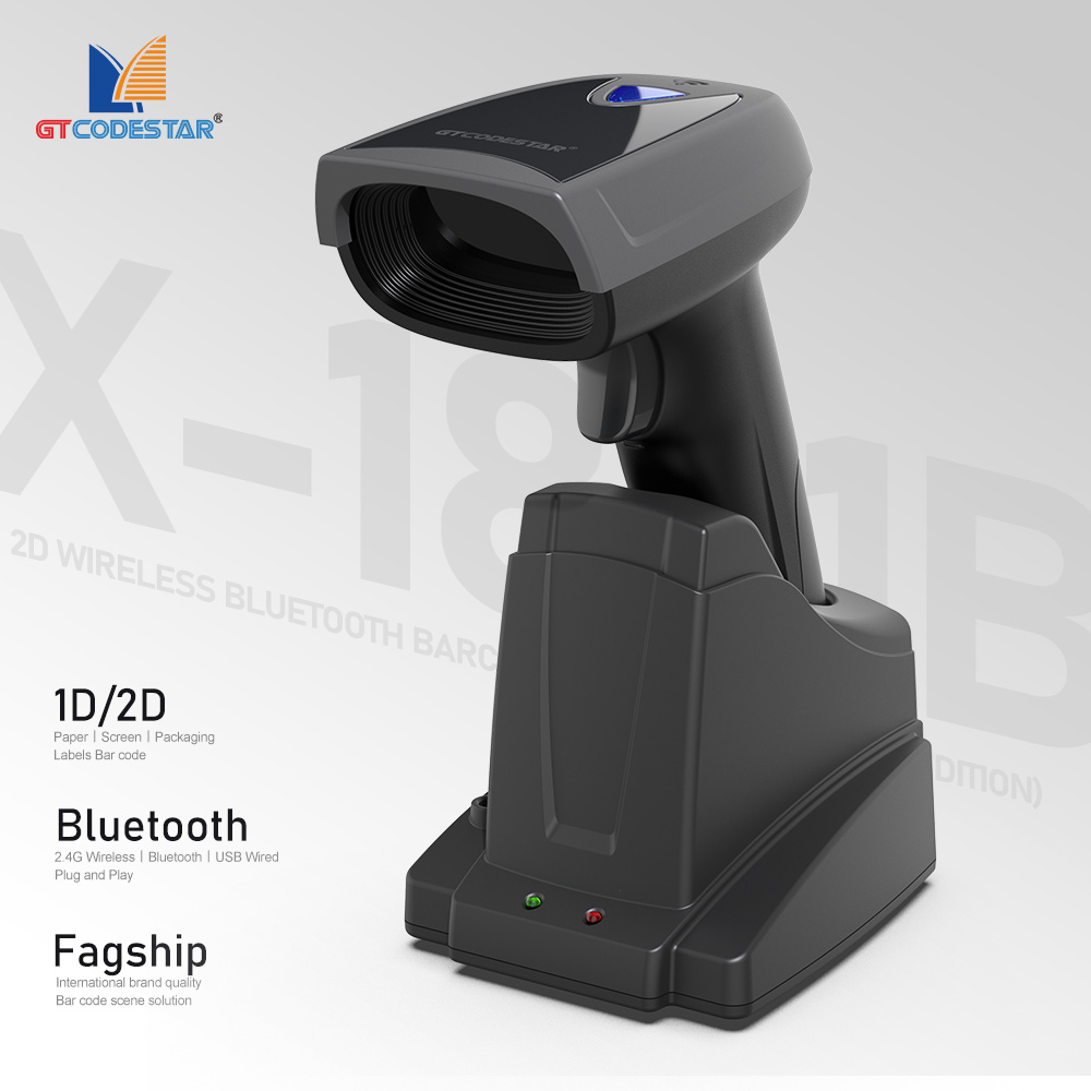 GTCODESTAR X-1801B Qr 1D 2D шт – обзор и цена Barcode Scanner Wireless