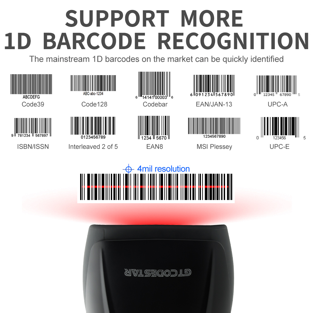 GTCODESTAR Высококачественный  – обзор и цена Barcode Scanner Wireless