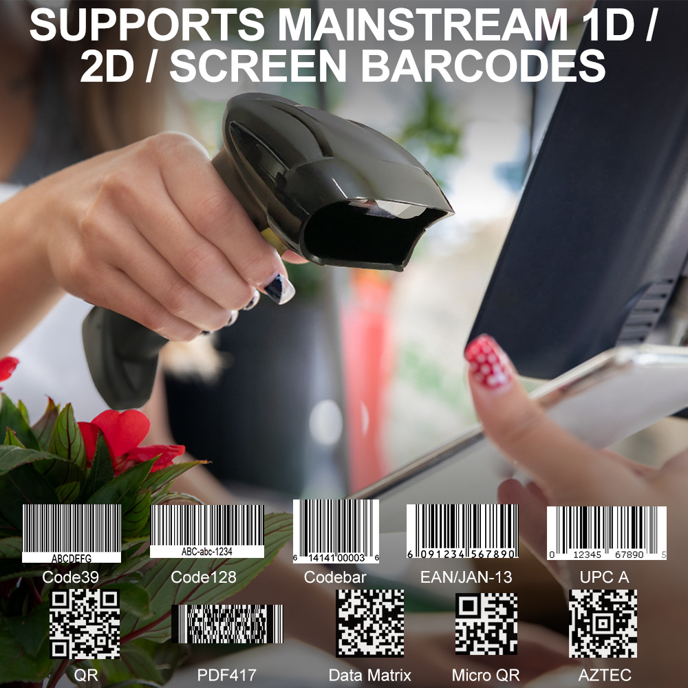 GTCODESTAR X-9301C Складская п – обзор и цена Barcode Scanner Wireless
