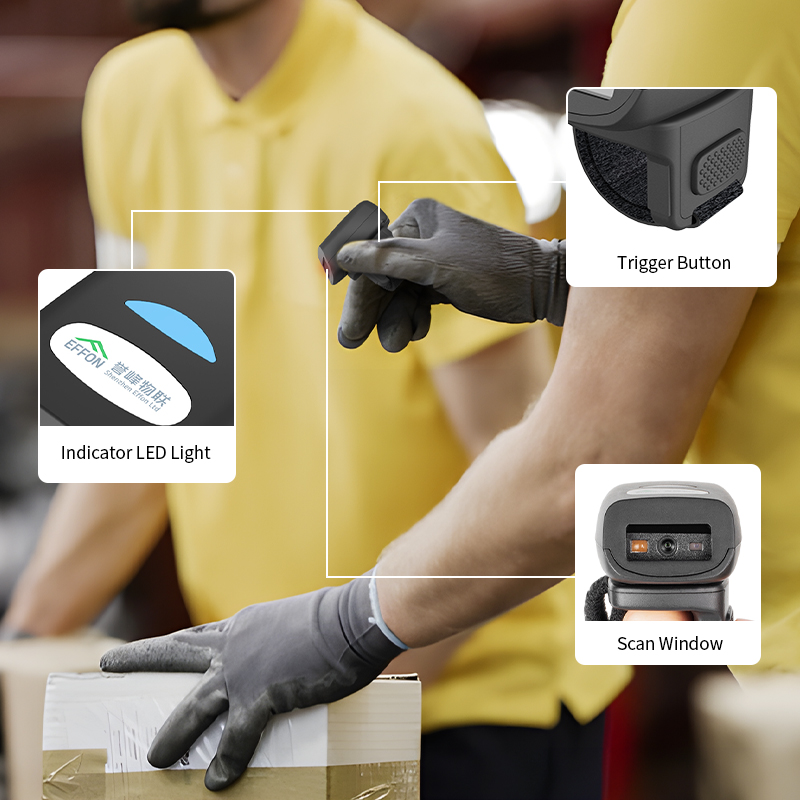 FS03 500 мАч Промышленный мини – обзор и цена Barcode Scanner Wireless