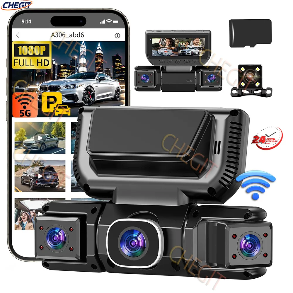 Видеорегистратор 360 градусов  – обзор и цена Panoramic Dash Cam 360